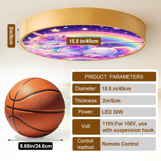Unicorn, Flush Mount Ceiling Light