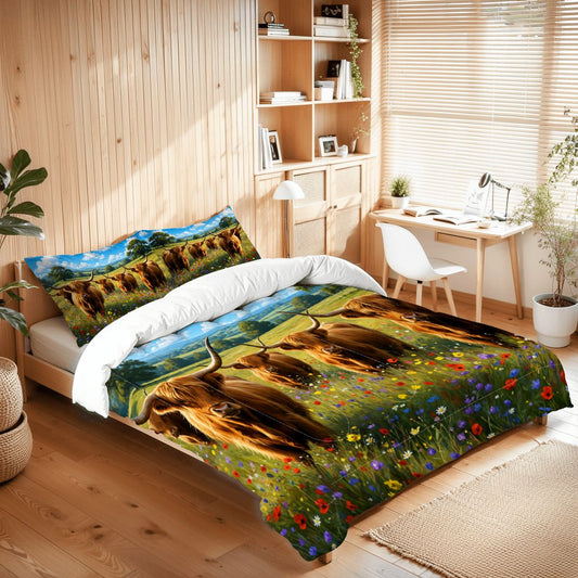 Cow, Queen Comforter Set