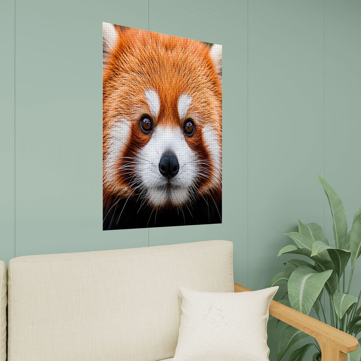 Red Panda DIY Diamond Painting with Frame