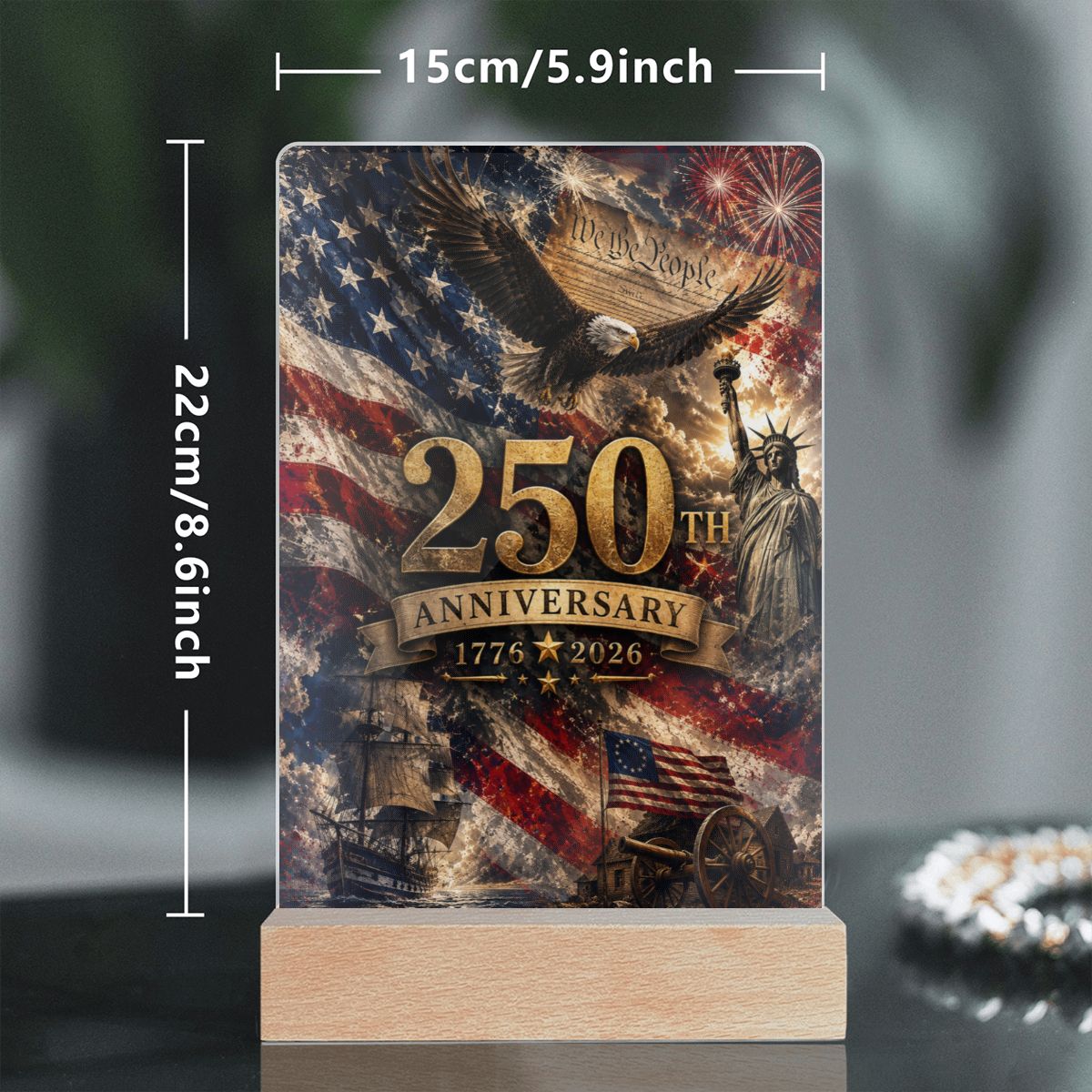 Patriotic, Acrylic Night Light