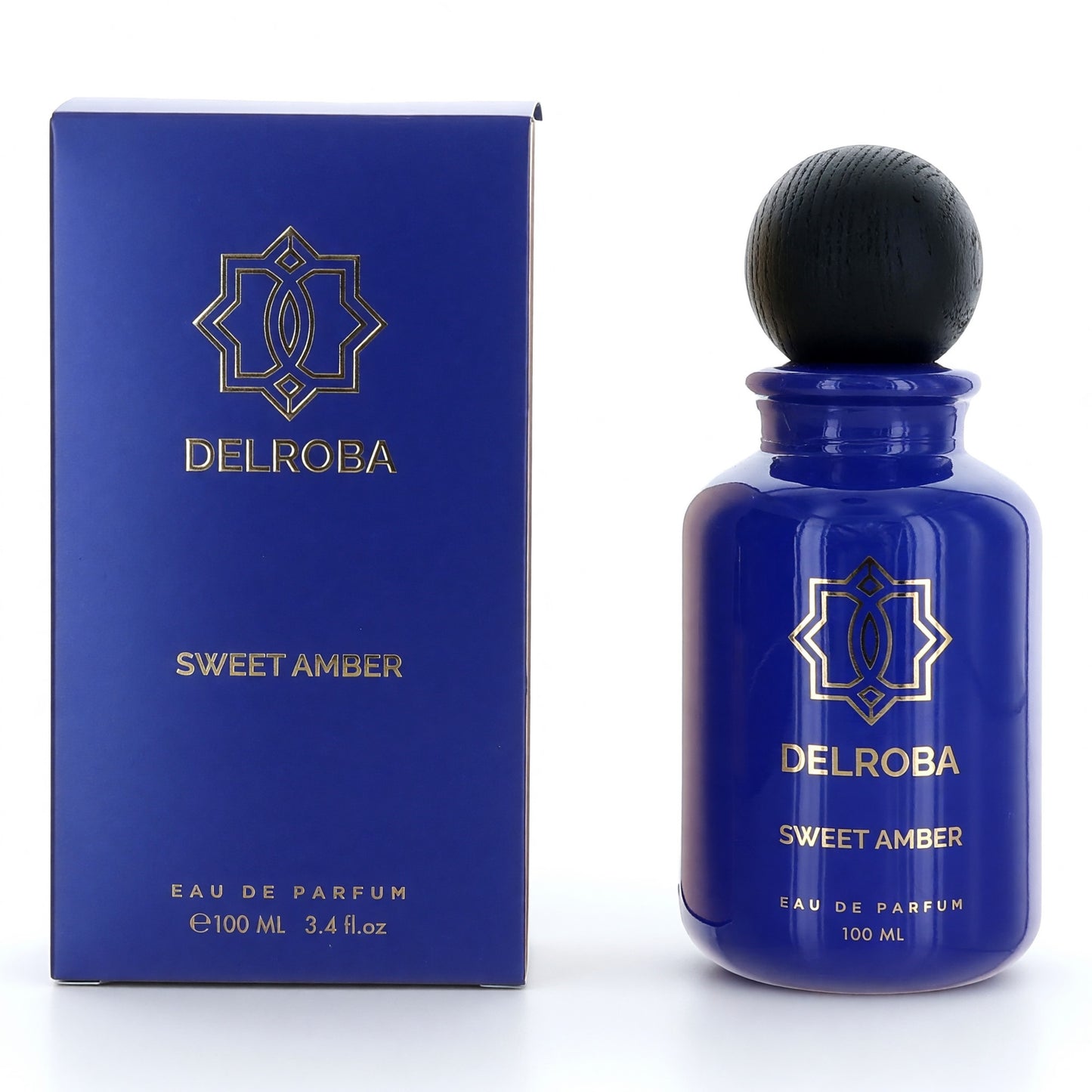 Delroba Sweet Amber by Delroba, 3.4 oz EDP Spray for Men