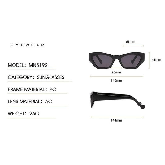 Vintage Style Retro Style Women Sunglasses New Irregular Glasses For Women Eyewear For Women Sunglasses Women Men Vintage Square Glasses