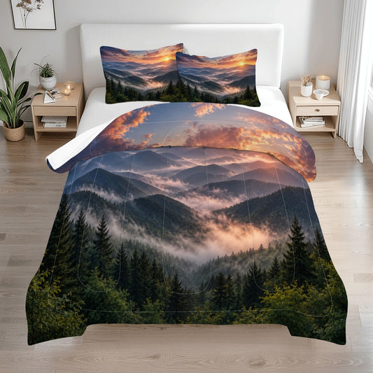 Smokey Moutains, Queen Comforter Set