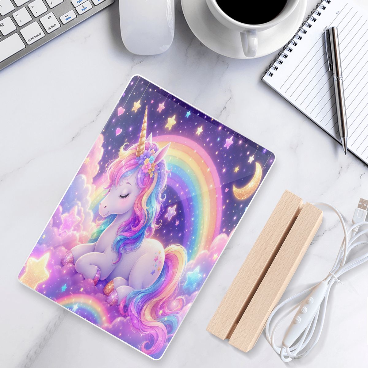 Unicorn, Acrylic Night Light