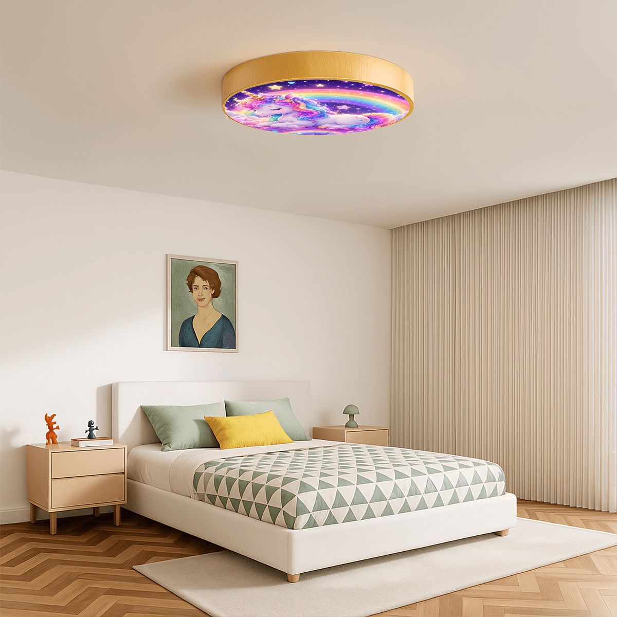 Unicorn, Flush Mount Ceiling Light