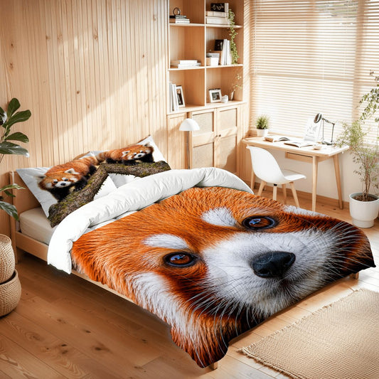 Red Panda, Queen Comforter Set