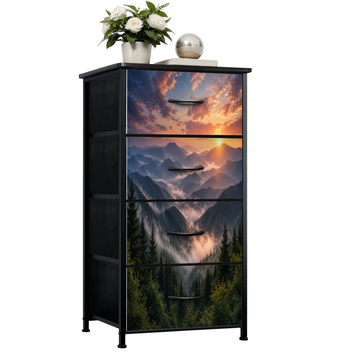 Smokey Mountains, 4Drawer Dresser (Made in USA)
