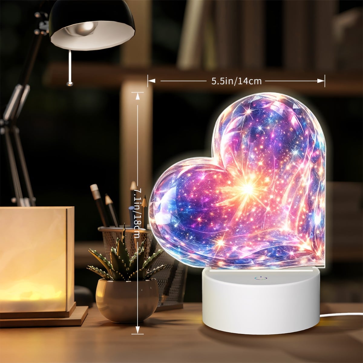 Heart Acrylic Night Light