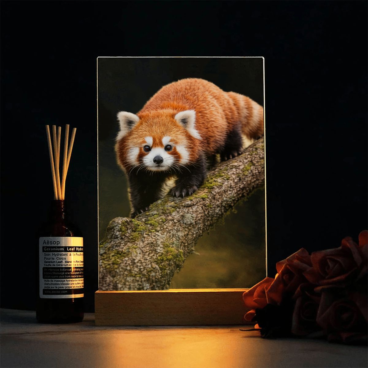 Red Panda, Acrylic Night Light