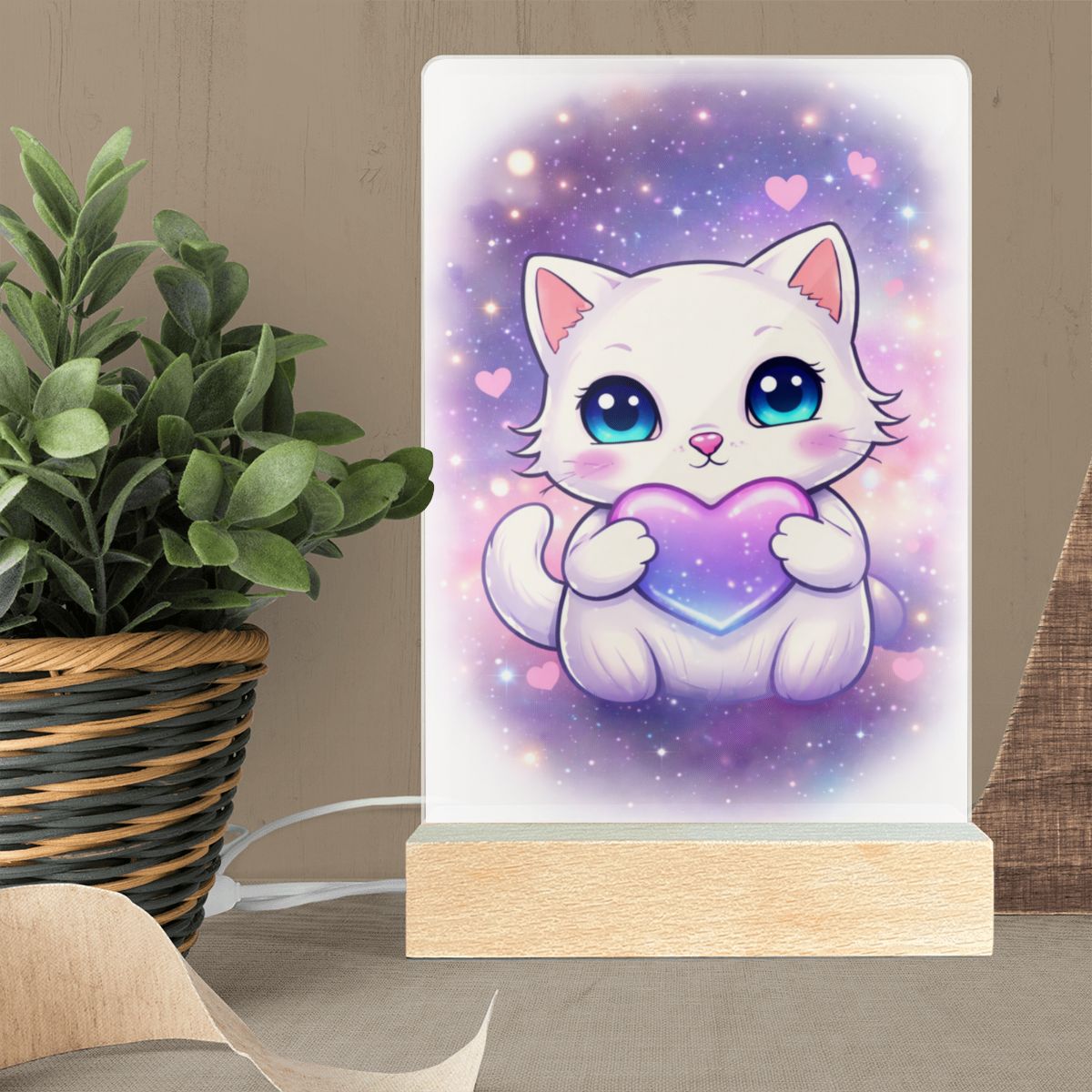 Kitten, Photo Night Light