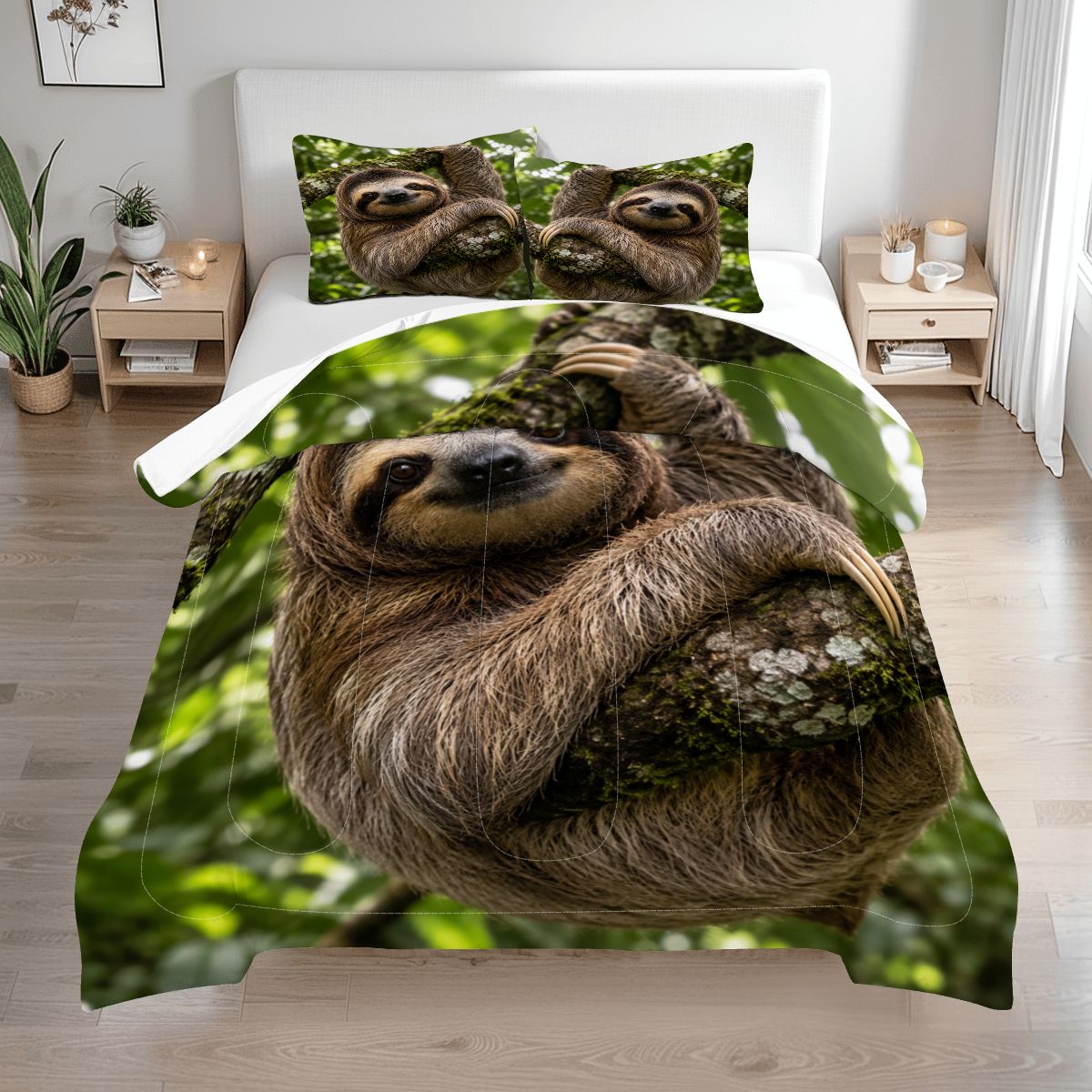 Sloth, Queen Comforter Set