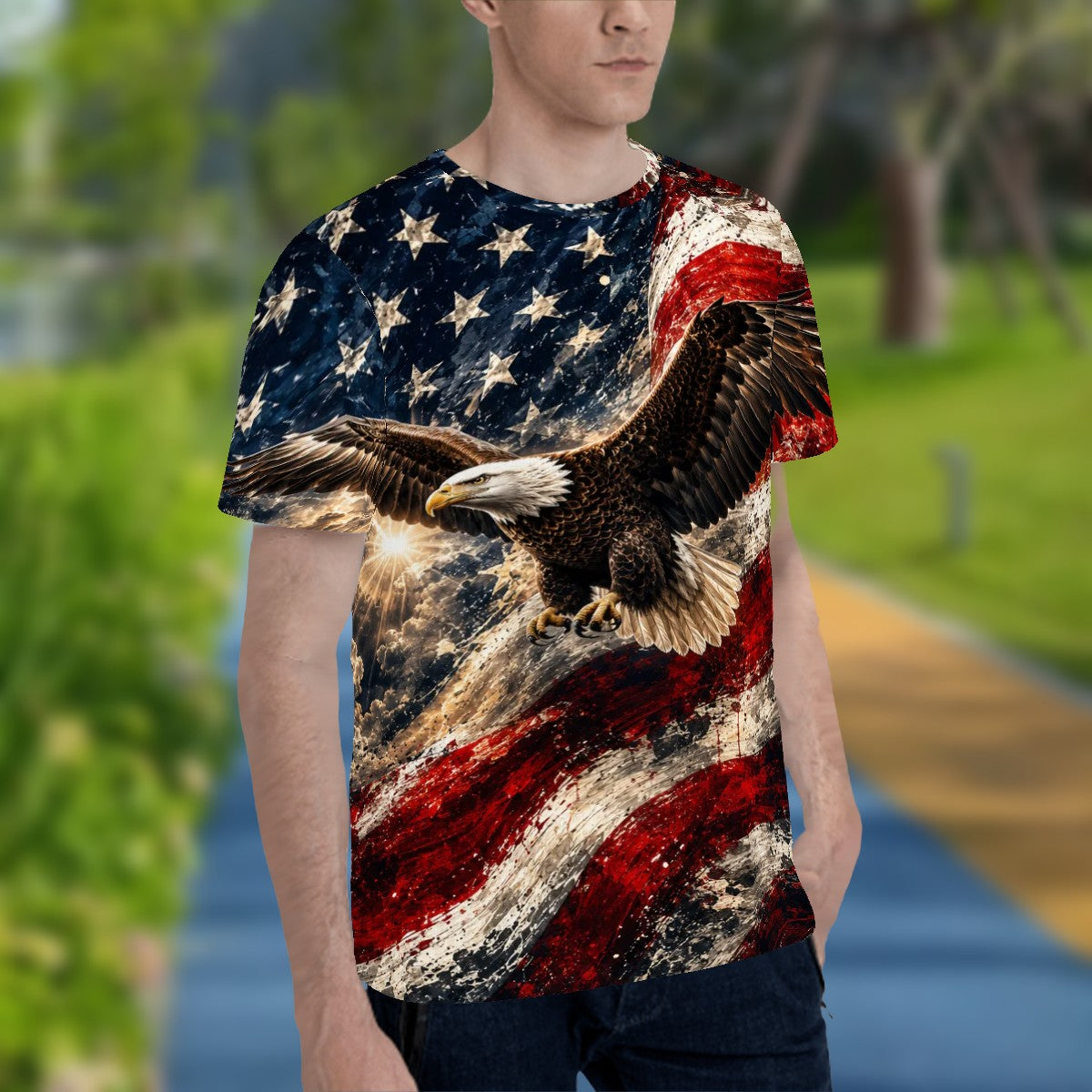 Patriotic, Men's Crew Neck TShirt