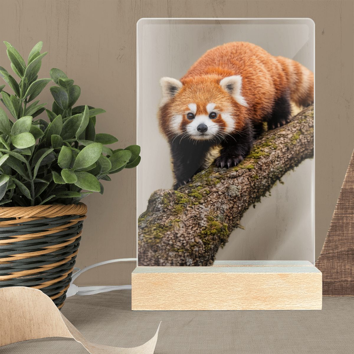 Red Panda, Acrylic Night Light