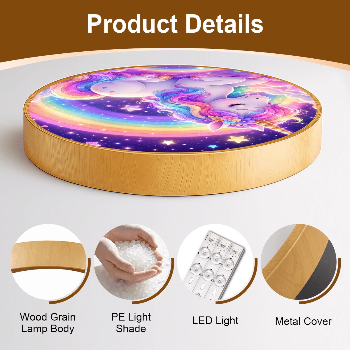 Unicorn, Flush Mount Ceiling Light
