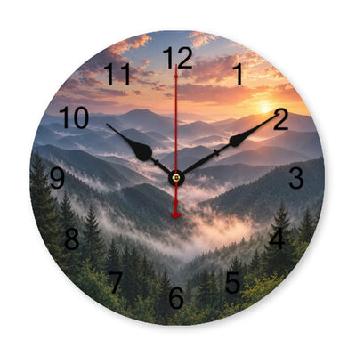 Smokey Moutains, PVC Wall Clock