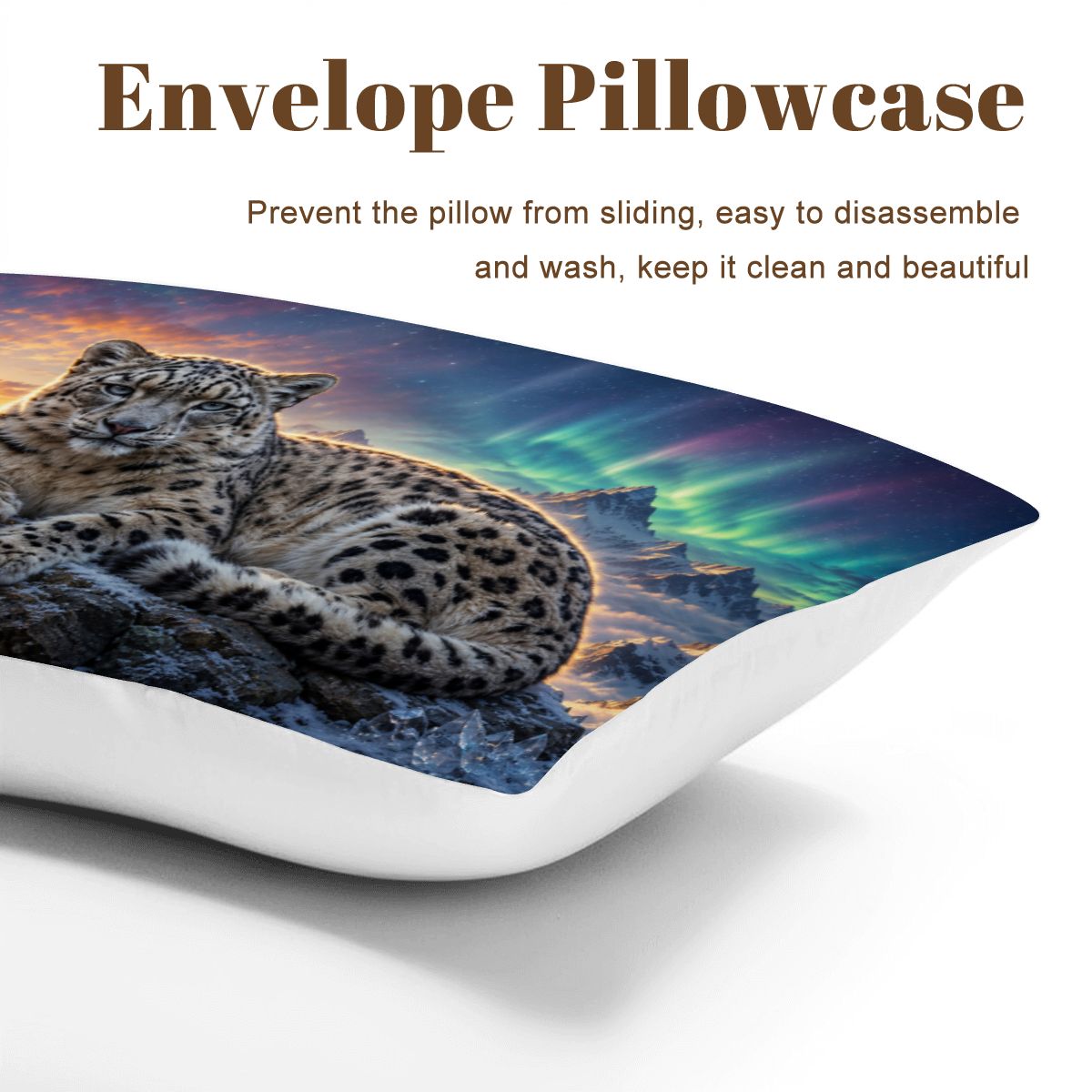 Snow Leopard, Queen Comforter Set