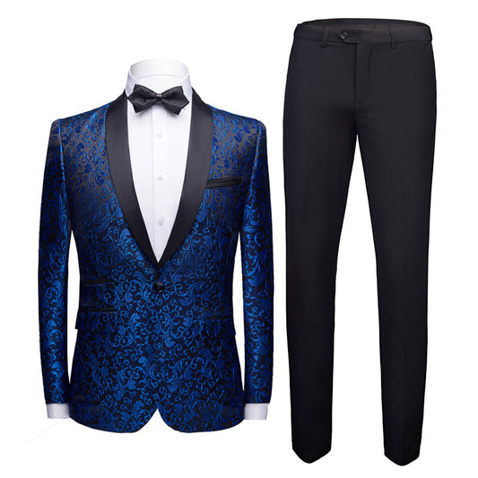 3 Piece Suit Slim Fit Blazer Pants & Vest Men's