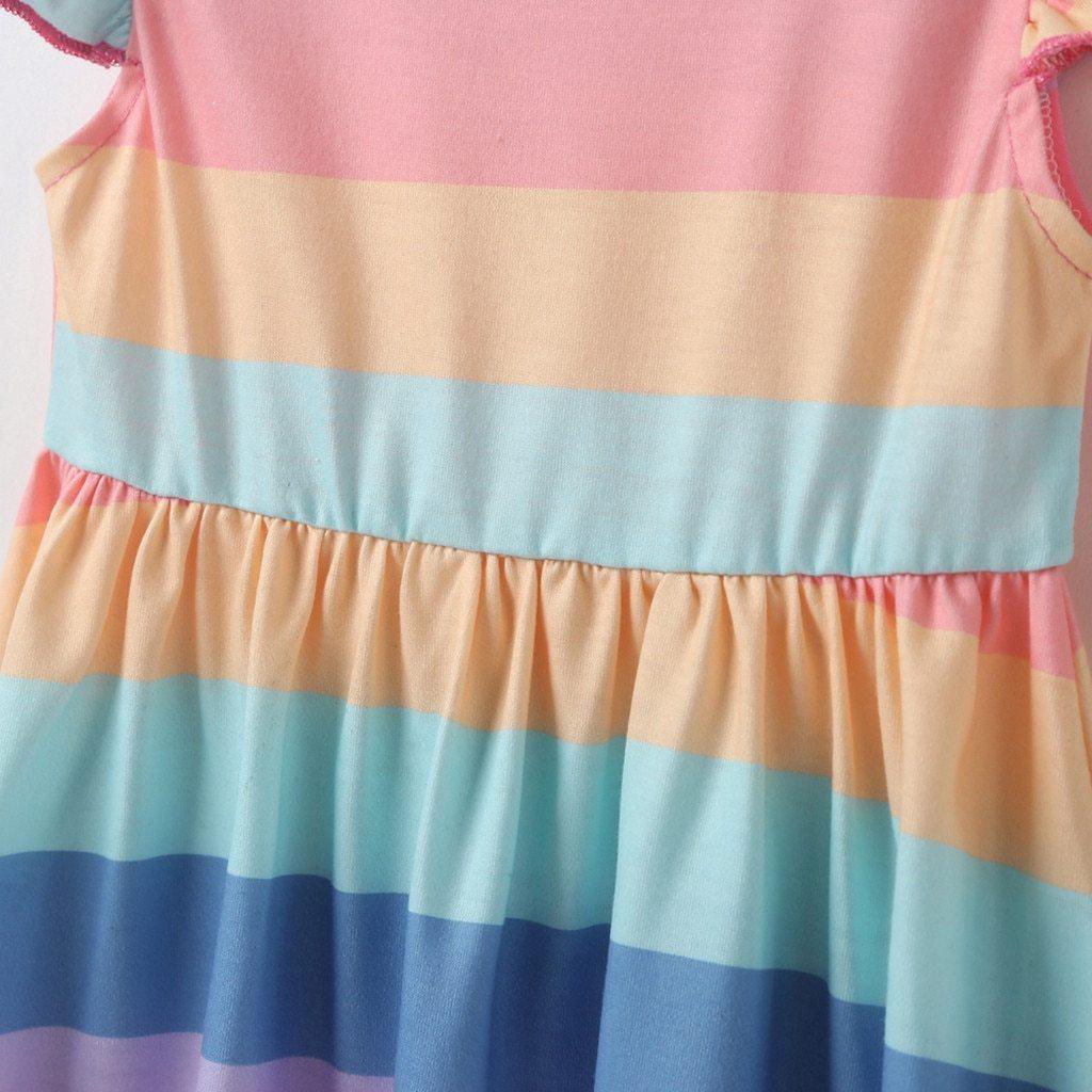 Princess Clothing for Kids Rainbow Baby Dresses Cotton Party Girl Dress For Girls For all Occasions