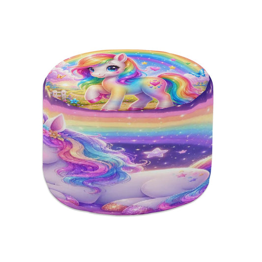 Unicorn, Round Pouf Ottoman
