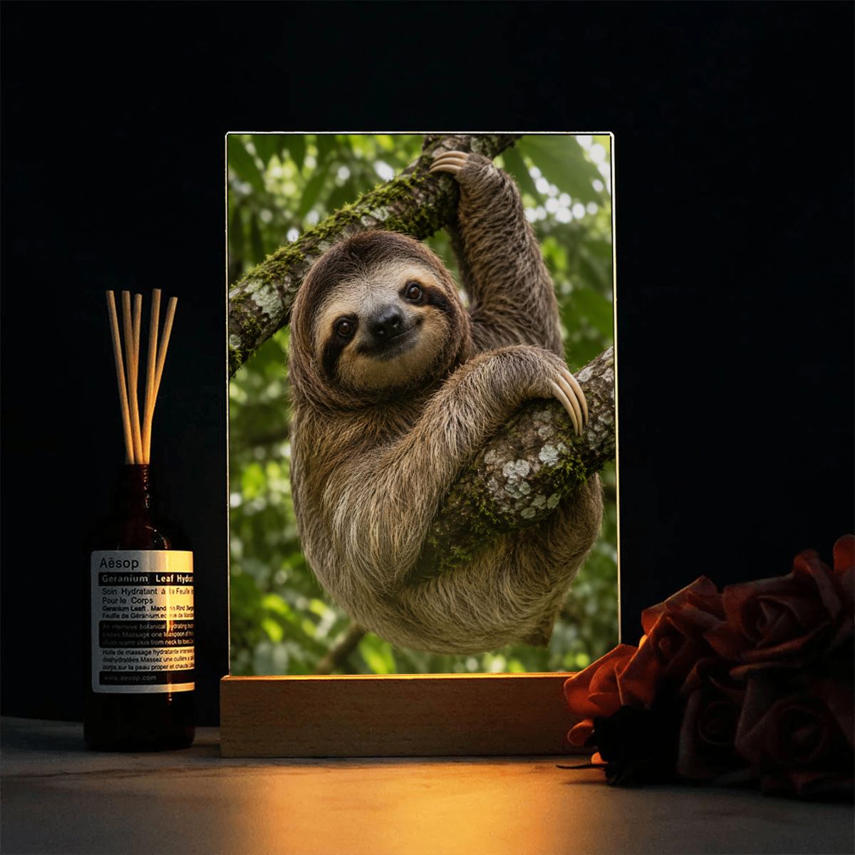 Sloth, Acrylic Night Light