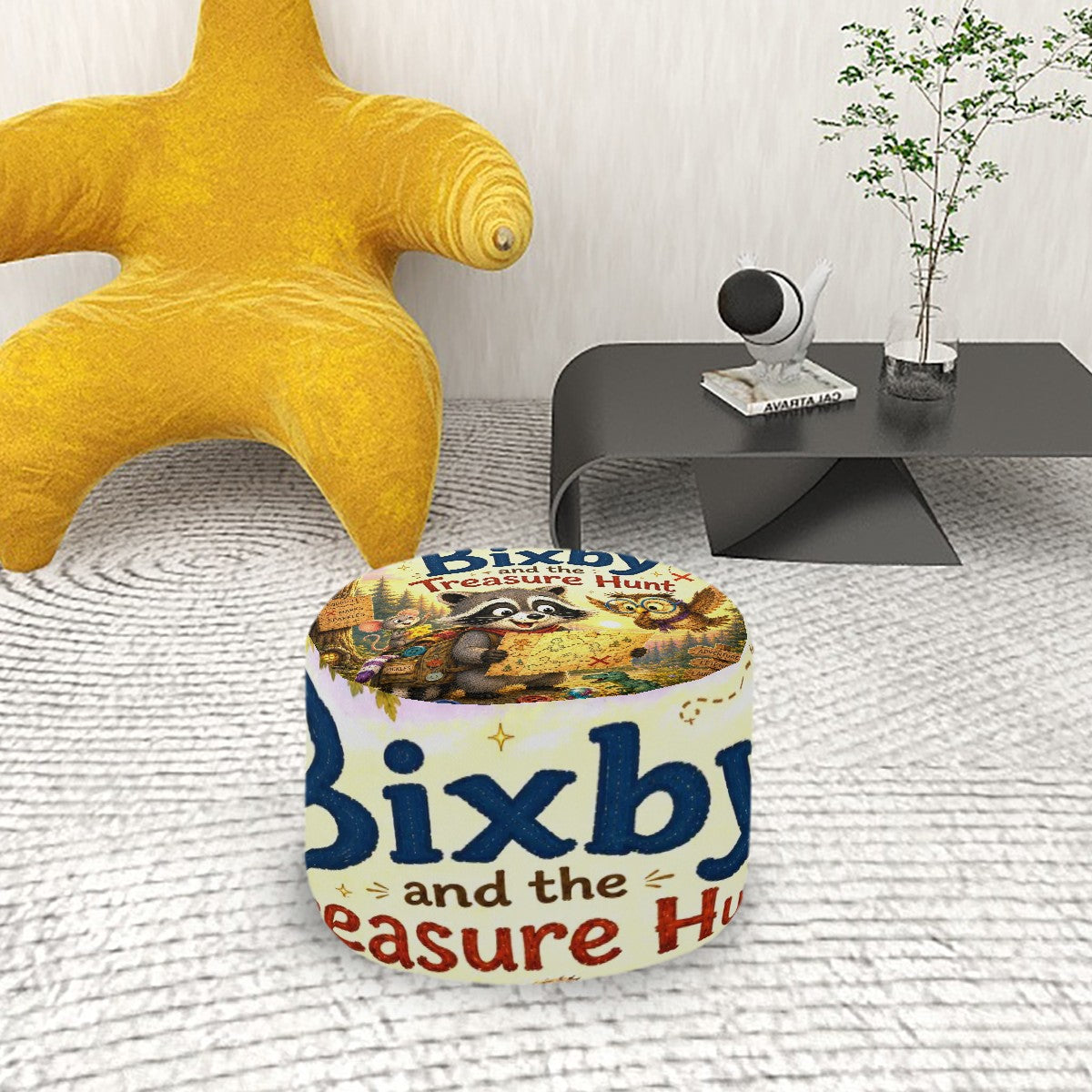 Bixby, Round Pouf Ottoman