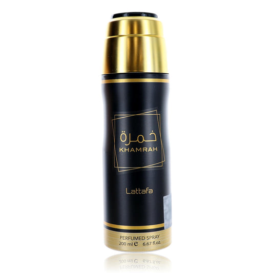 Khamrah by Lattafa, 6.7 oz Perfumed Deodorant Spray for Unisex 