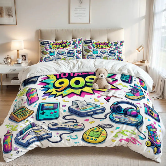 90's, Queen Duvet Cover Set