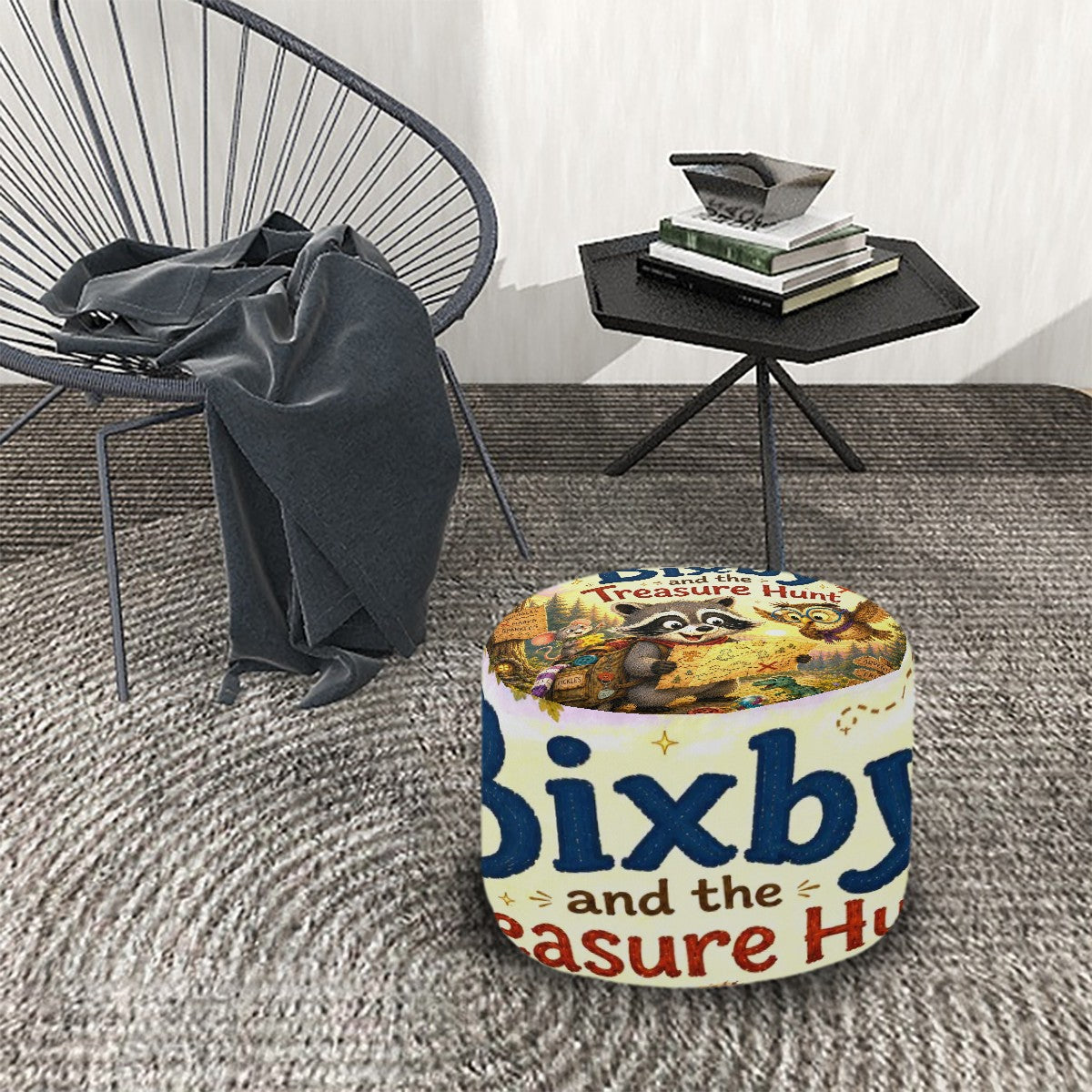 Bixby, Round Pouf Ottoman
