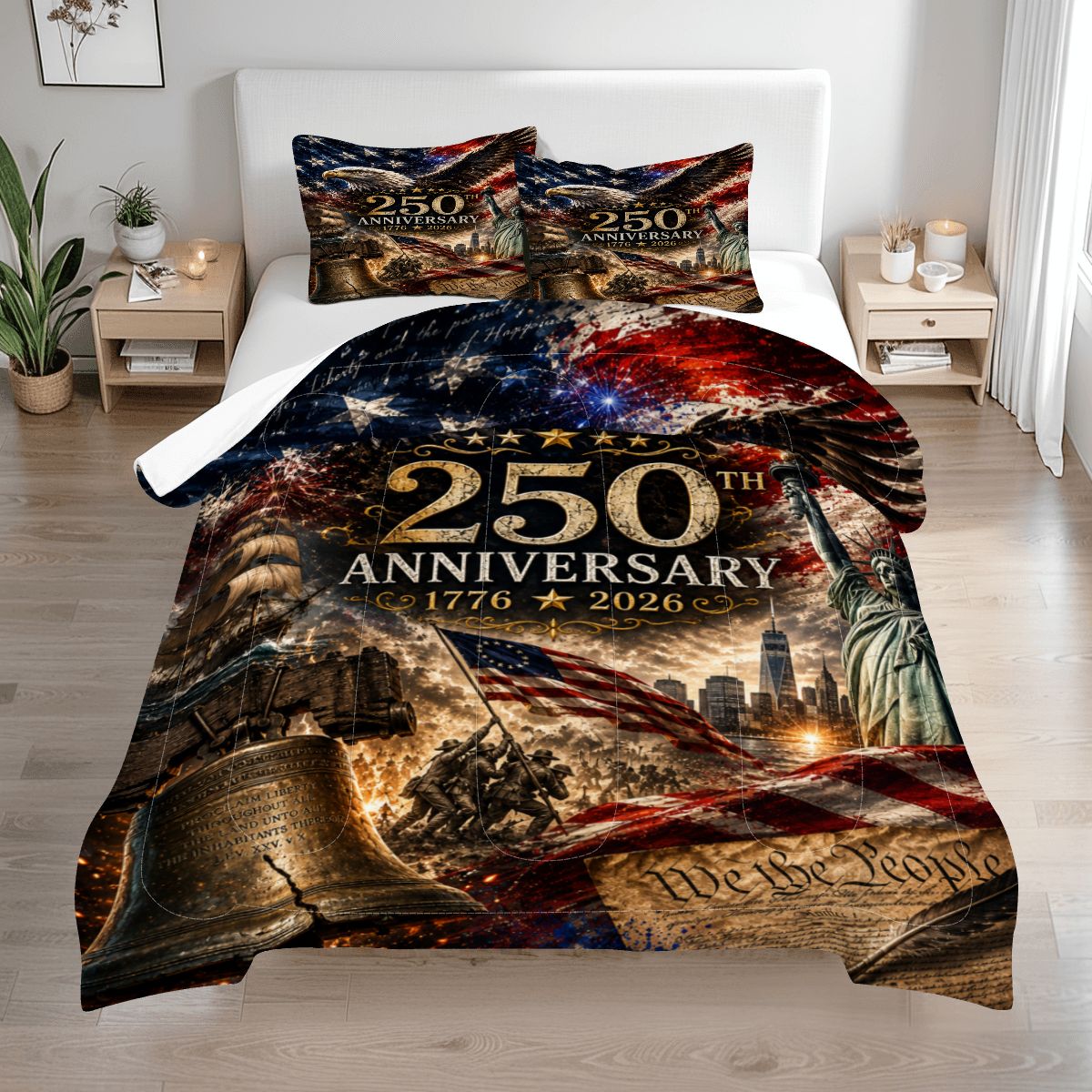 Patriotic, Queen Comforter Set