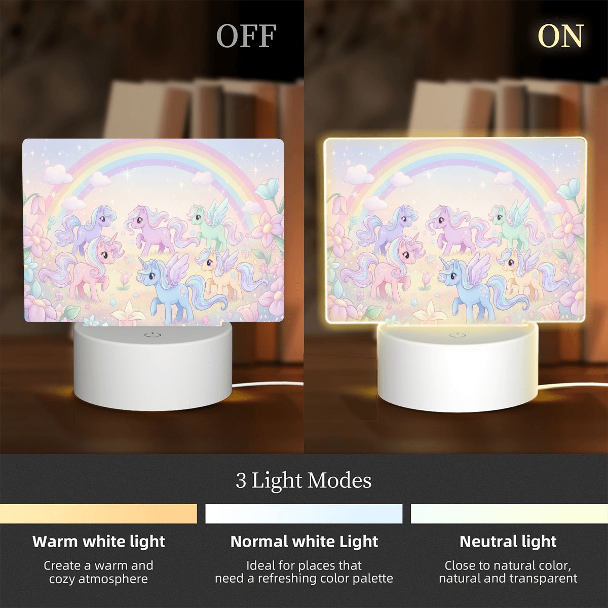 Unicorn Acrylic Night Light