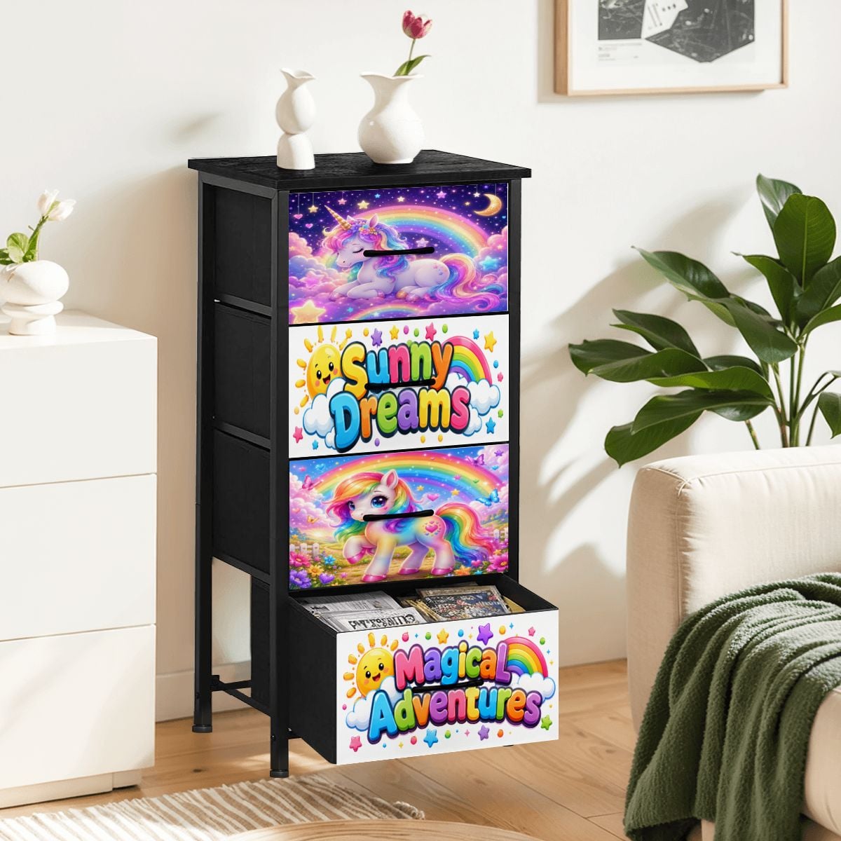 Unicorn, 4Drawer Dresser (Made in USA)