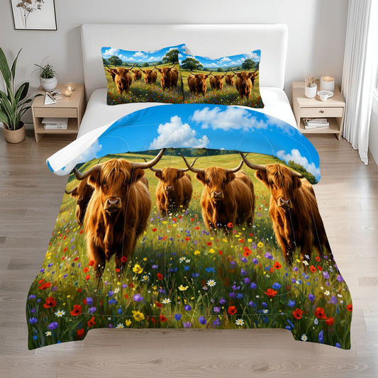 Cow, Queen Comforter Set