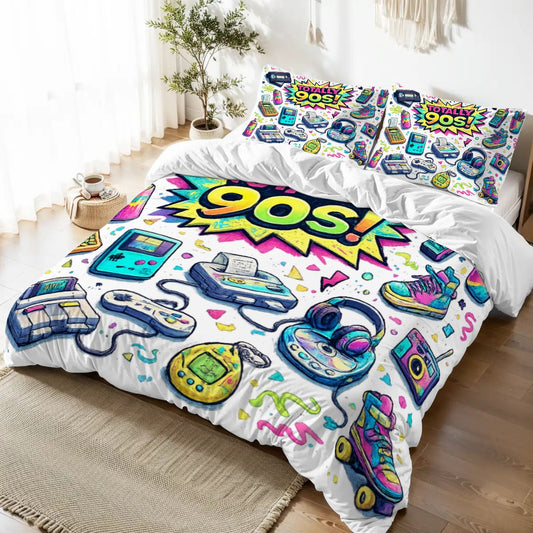 90's, Queen Duvet Cover Set