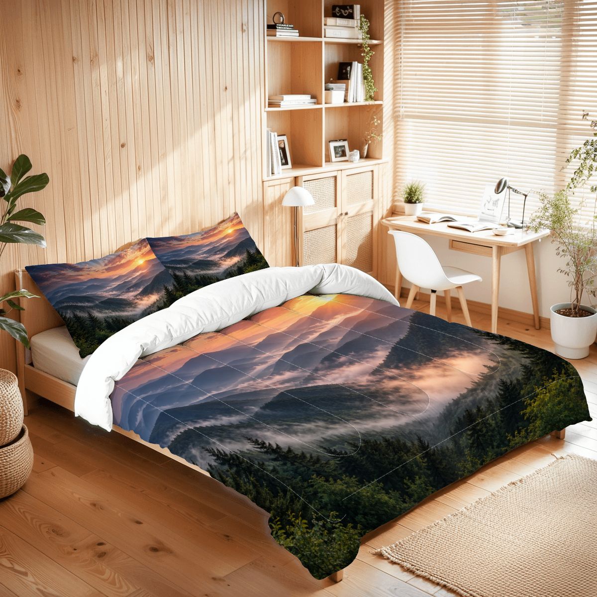 Smokey Moutains, Queen Comforter Set