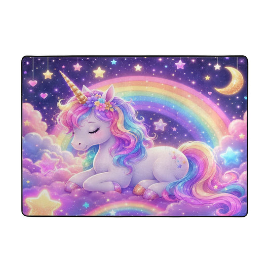 Unicorn, Large Flannel Non Slip Area Rug (4:3)
