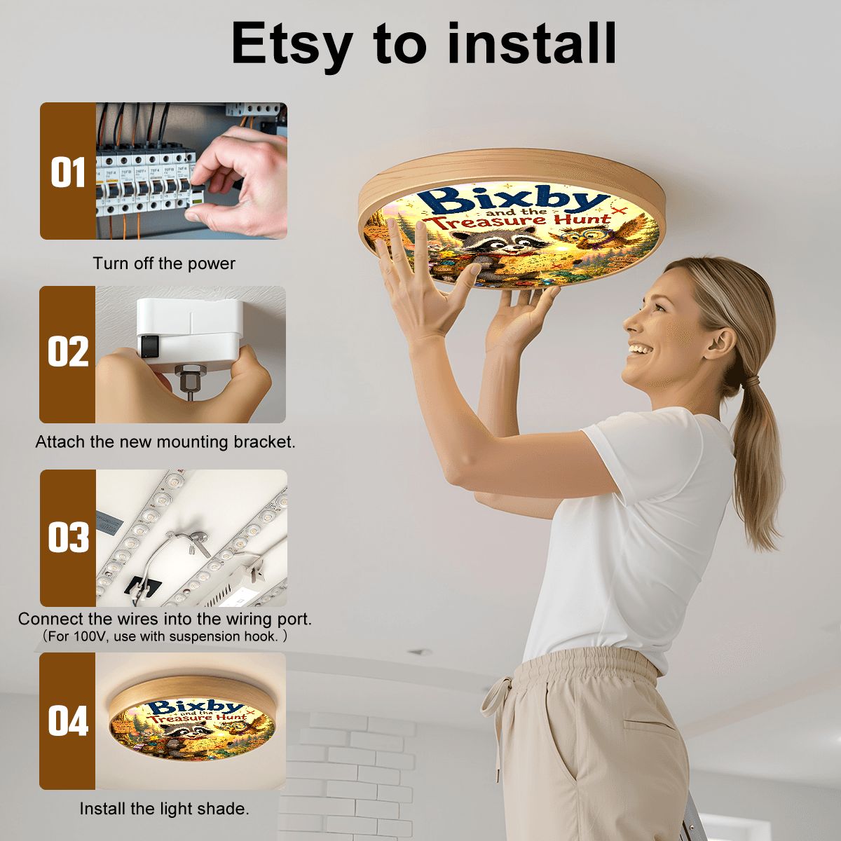 Bixby, Flush Mount Ceiling Light