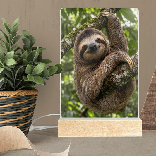 Sloth, Acrylic Night Light