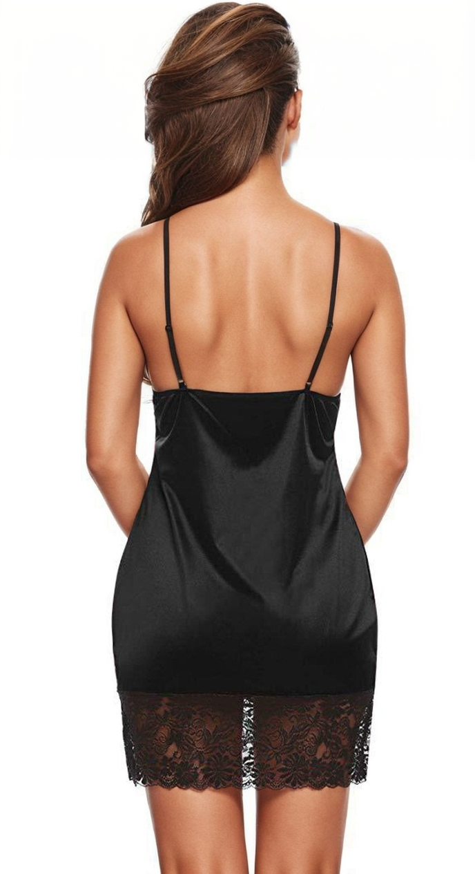 Simply Sexy Satin and Lace Chemise