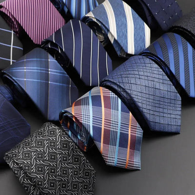 Stylish Classic Solid Color Stripe Flower Floral Jacquard Necktie For Men Wedding Party Formal Wear Business Neckties For Men